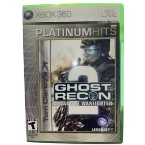 Tom Clancy's Ghost Recon Advanced Warfighter 2 - Xbox 360 - New Case. Manual.
